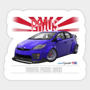 Toyota Prius 2JZ Avus Blue Sticker